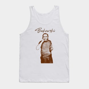 Charles Bukowski - retro vintage sketches Tank Top